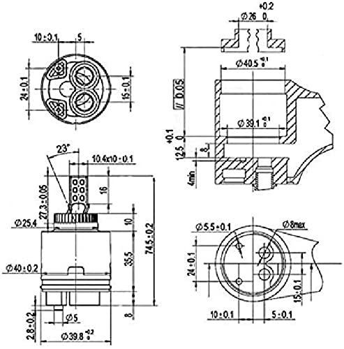 Kippen 5084A2 Cartridge for Single-Lever Mixer Tap 40 mm with Distributor ND