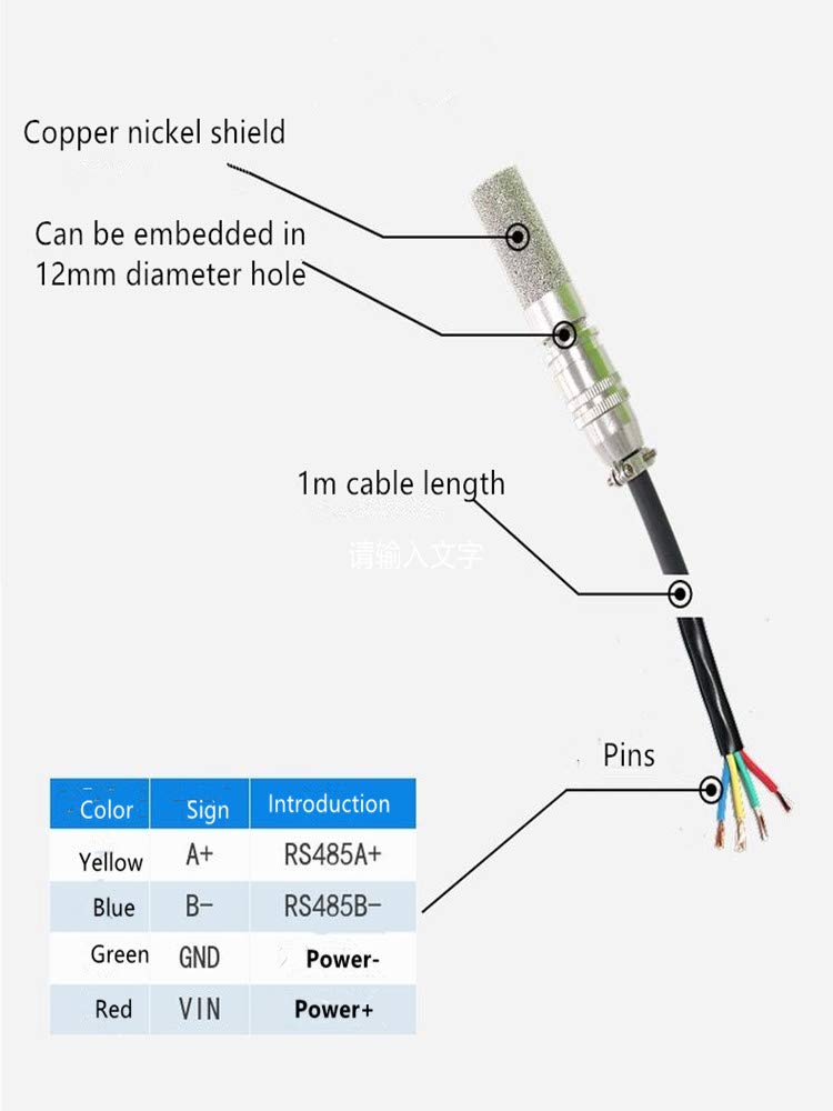 [Australia - AusPower] - Taidacent SHT30 RS485 Modbus RTU Temperature and Humidity Sensor Transmitter for PLC and DCS Room Thermocouple Monitoring 