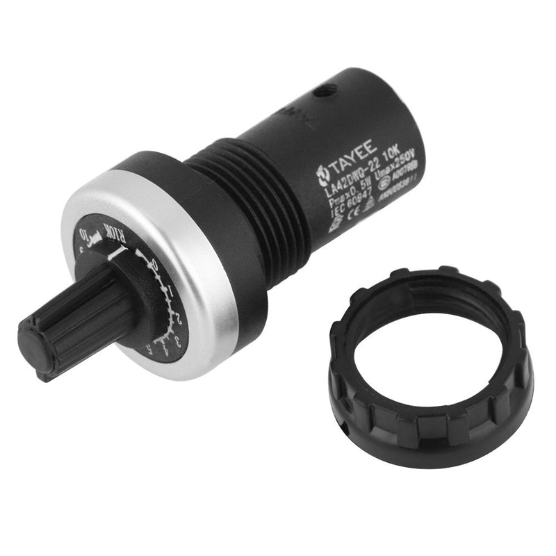 [Australia - AusPower] - Panel Mount 10K Potentiometer VSD VFD for Variable Speed Drive Invert Resistance Adjustment Rotary 