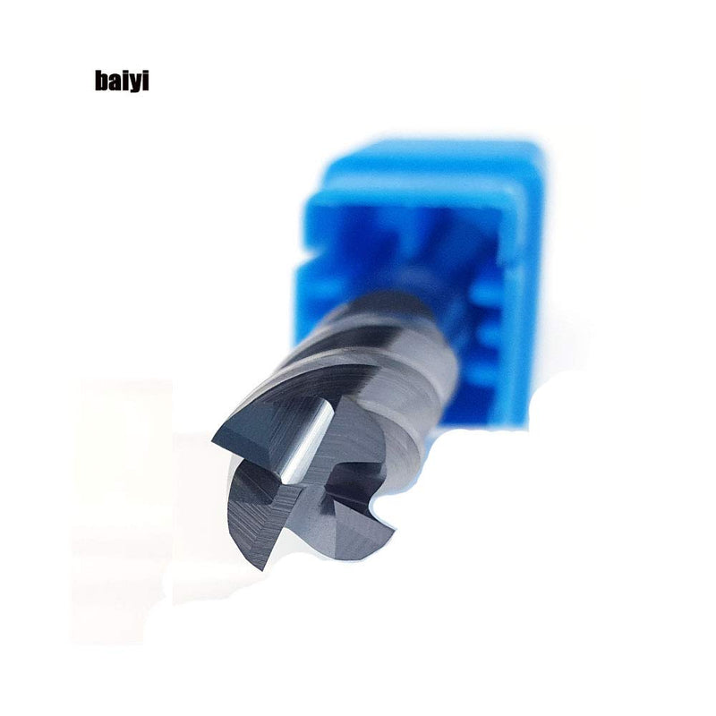 [Australia - AusPower] - 1/4" Carbide Square End Mill, HRC 45 Deg Single End 4 Flute AlTiN Coating Mill Bits 1 1/4 in 