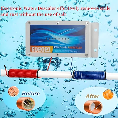 SWEthSU electronic water descaler, whole-house hard water conditioner and no-salt water softener system