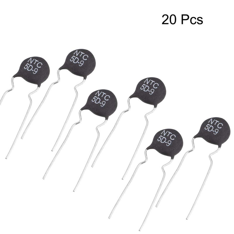 sourcing map NTC Thermistor Resistors Inrush Current 5D-9 3A 5 Ohm Pack of | Power limiters