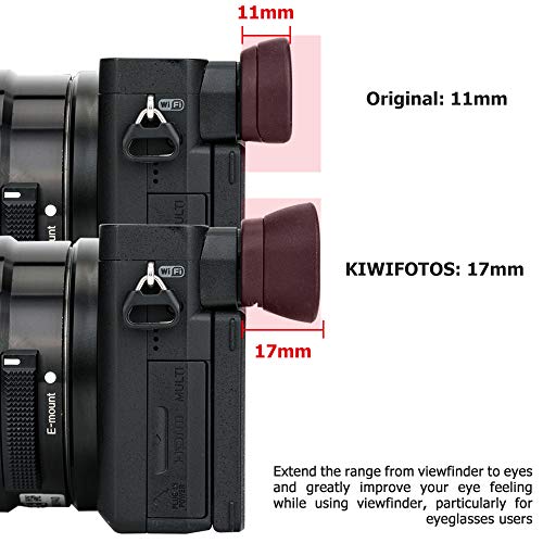 Kiwifotos FDA-EP17 Viewfinder Eyecup Eyepiece for Sony A6400 A6500 A6600 Sony FDA-EP17 Replacement
