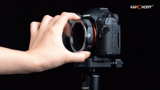 K&F Concept Lens Adapter Compatible for Canon EOS (EF/EF-S) D/SLR Lens to Micro Four Thirds (MFT, M4/3) Mount Mirrorless Camera Body with Matting Varnish Design