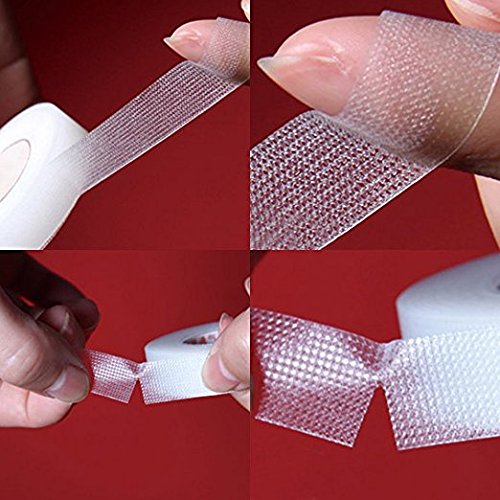 [Australia - AusPower] - G2PLUS 6 Rolls PE Micropore Medical Tape Roll, 1/2'' x 59 Yards Lash Tape, Eyelash Tape for Eyelash Extensions, Wound, Sensitive Skin - Individual Package (Transparent) Transparent 6 Count (Pack of 1) 