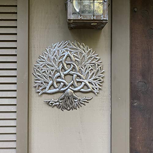 It's Cactus Celtic Trinity Knot Symbol, Family Tree of Life, Wall Hangings, Home Decor, Interior and Exterior Display, 13.75 Inches Round, Fair Trade Haitian Sculpture