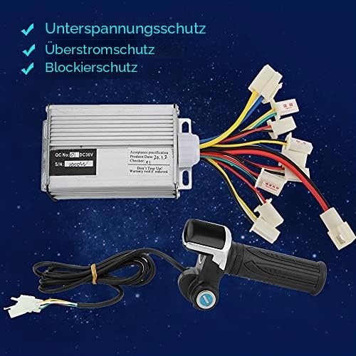 Keenso Motor Control Box 36V 1000W Speed Controller Multifunctional Throttle Handle for Electric Scooter E Bicycle Tricycle