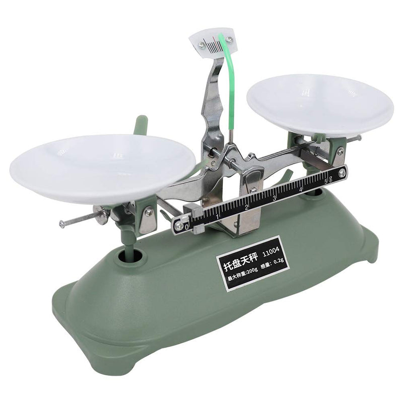 [Australia - AusPower] - HHNIULI 200g Balance Scale for Classroom, Laboratory Mechanical Tray Balance Scale Laboratory Teaching Tool Tray Balance with Tweezers and Various Weights for Kids 