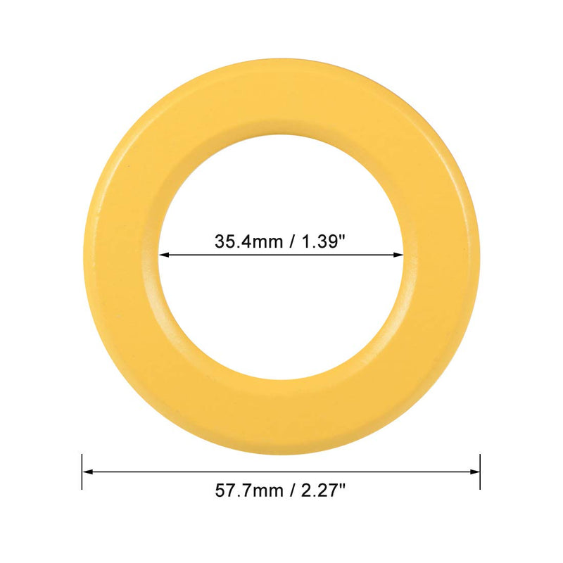 [Australia - AusPower] - sourcing map 2 pieces 35.4 x 57.7 x 14 mm ferrite ring iron powder toroid cores yellow white de 