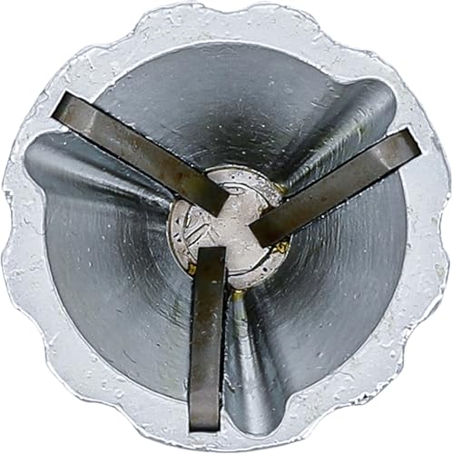 BGS 6773-1 | External Deburring | for Diameter 3-19 mm | Pipes & Rods | Drive hexagon socket 6.3 mm (1/4 inch) | max. 400 rpm | HSS cutting plate | for steel, hard plastic, brass