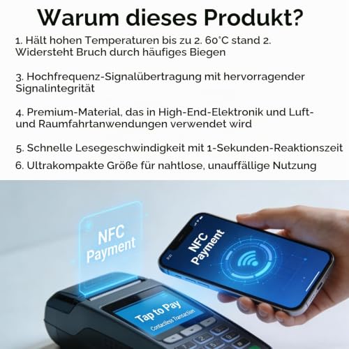 NFC Sticker NTAG213 12 Pieces 1 cm, NFC Tag Sticker, Writeable, RFID Sticker for Mobile Phones and Smart Devices, for Smart Home and IoT