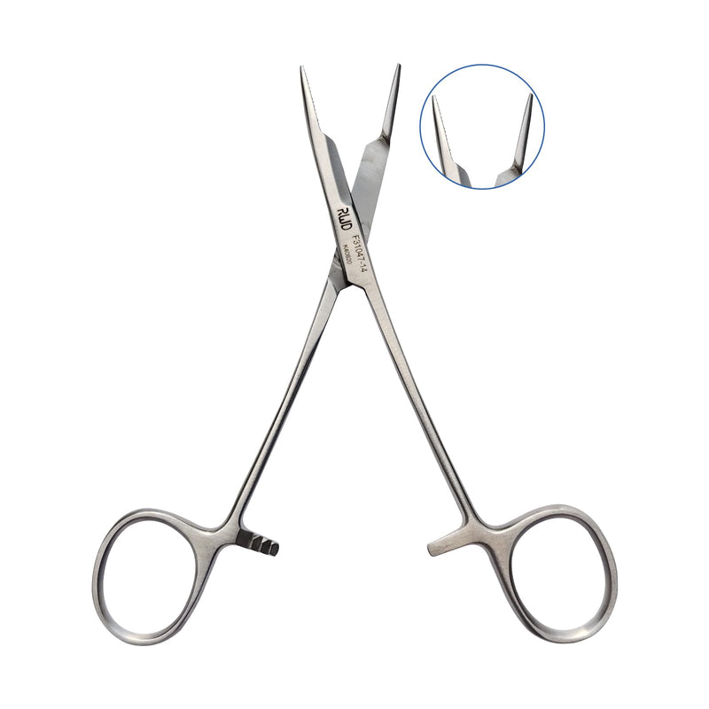 [Australia - AusPower] - OLSEN-HEGAR Needle Holder with Scissors, 5.5" Straight Tip Martensitic Stainless Steel Needle Driver, Surgical Locking Needles Clamp, Fit for Surgery, Medical Lab, Teaching (F31047-14) Olsen-hegar Needle Holder Straight 