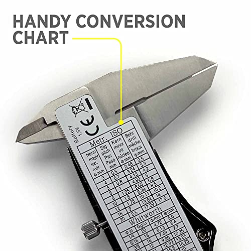 General Tools Digital Caliper #147-6" Precision Measuring Tool - Stainless Steel Ruler 0 - 6" Range 6-Inch Digital Caliper