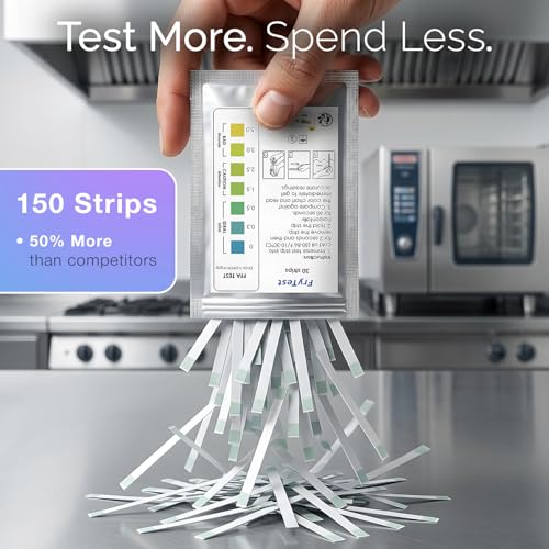 Frying Oil Test Strips FFA – Fryer Oil Quality Check HACCP – 150 Strips
