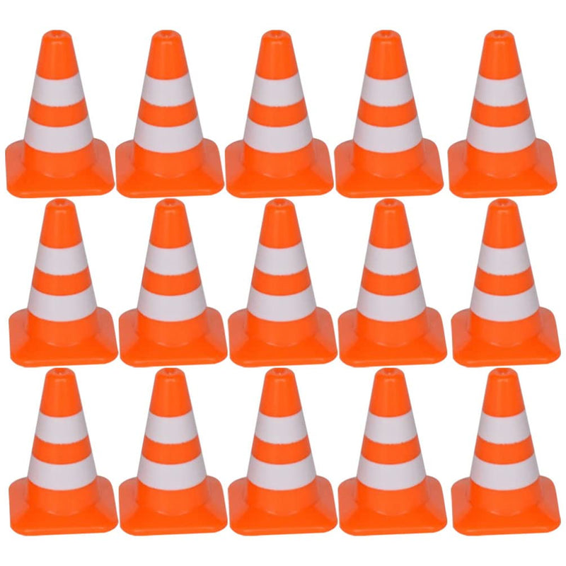 [Australia - AusPower] - NUOBESTY 30Pcs Mini Traffic Signs Miniature Traffic Cones Barricades Signs Traffic Scene Roadblock Toys Road Sign Models Kids Early Educational Cognitive Toys 