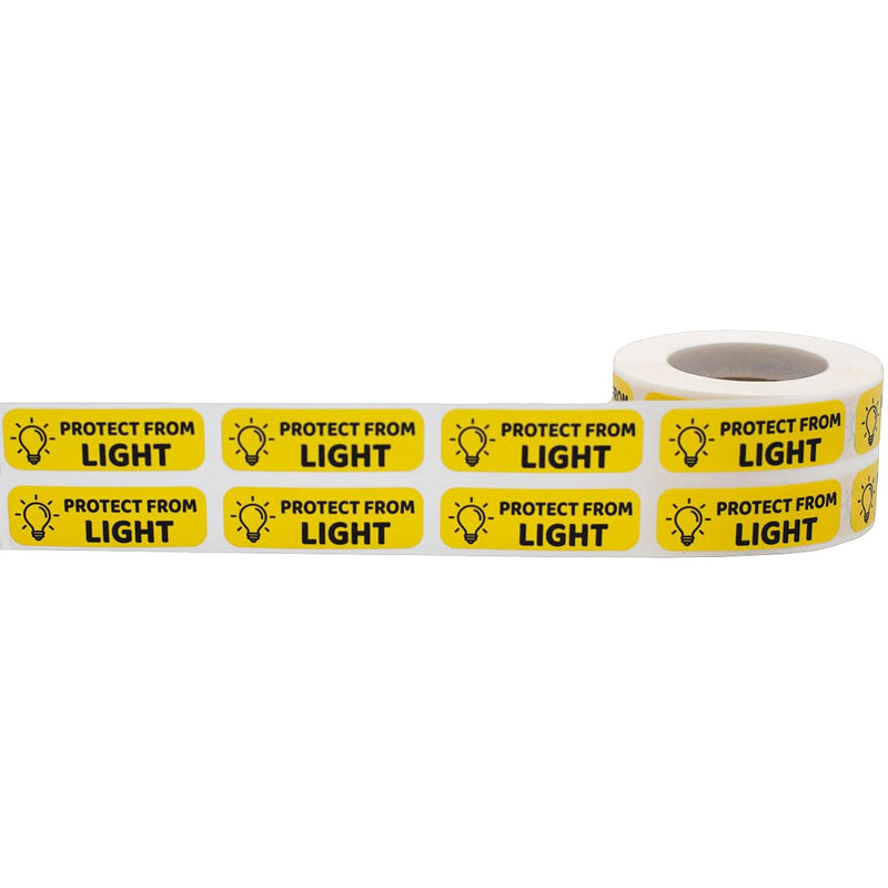 Protect from Light Medical Healthcare Labels, 0.5 x 1.5 Inches in Size, 500 Labels on a Roll