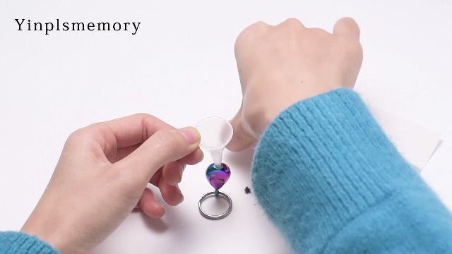 Yinplsmemory Cremation Keychain for Ashes Always In My Heart Urn Locket Cremation Jewelry Teardrop Memorial Keepsake Keychain Rainbow