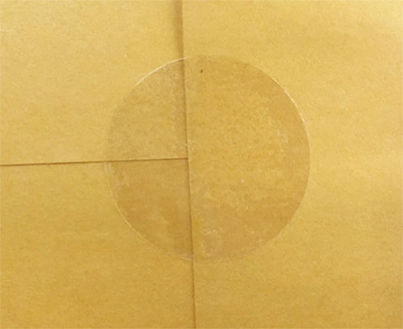 Ultra Clear Retail Wafer Seals for Mailing Packaging 1.25 Inch Round Circle Dots 500 Adhesive Stickers