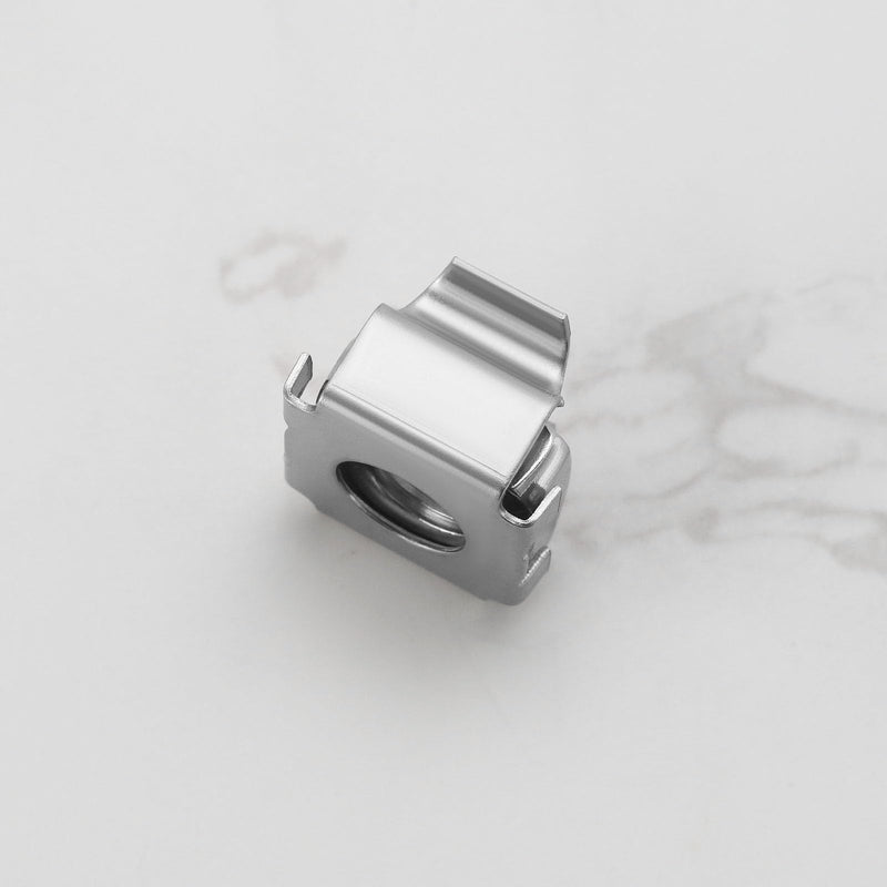 [Australia - AusPower] - 20pcs M8 Cage Nuts 304 Stainless Steel Nuts Assembly Kit for Network Cabinets Server Cabinets Electronics Casings Racks Silver M8 *1.25mm 