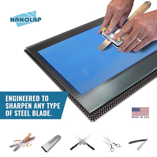NANOLAP PSA lapping film, 7-piece aluminum oxide sanding paper set for Scary Sharp sharpening system
