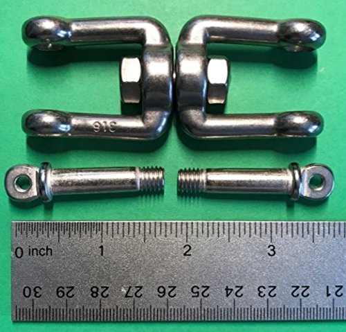 US Stainless Stainless Steel 316 Anchor Swivel Jaw and Jaw 5/16" or 8mm Marine Grade