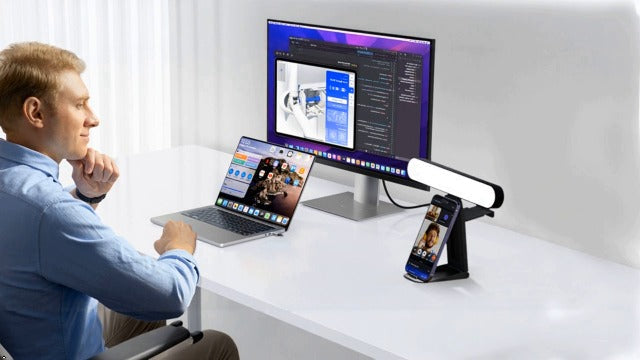 UBeesize Video Conference Lighting, Streaming Light with Stand, 2-Pack