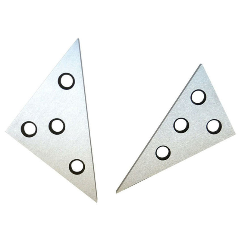 [Australia - AusPower] - findmall 2 Pcs Precision Angle Block Set Triangle Angle Block for Machinist Tool Angle Gauge Block Lathes Milling Ground Gauge Angle Calibration Gage Inspection Block Set 