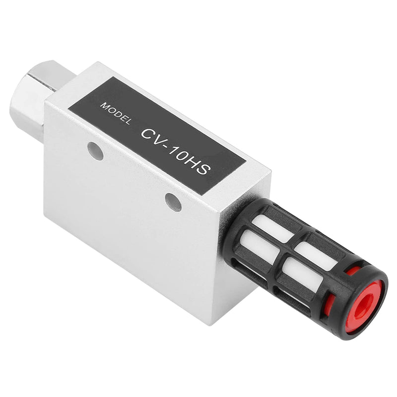 CV-10HS Silencer Vacuum Generator Vacuum Ejector Aluminum Alloy Pneumatic Outlet Valve, 1mm Nozzle Diameter, Large Ventilation