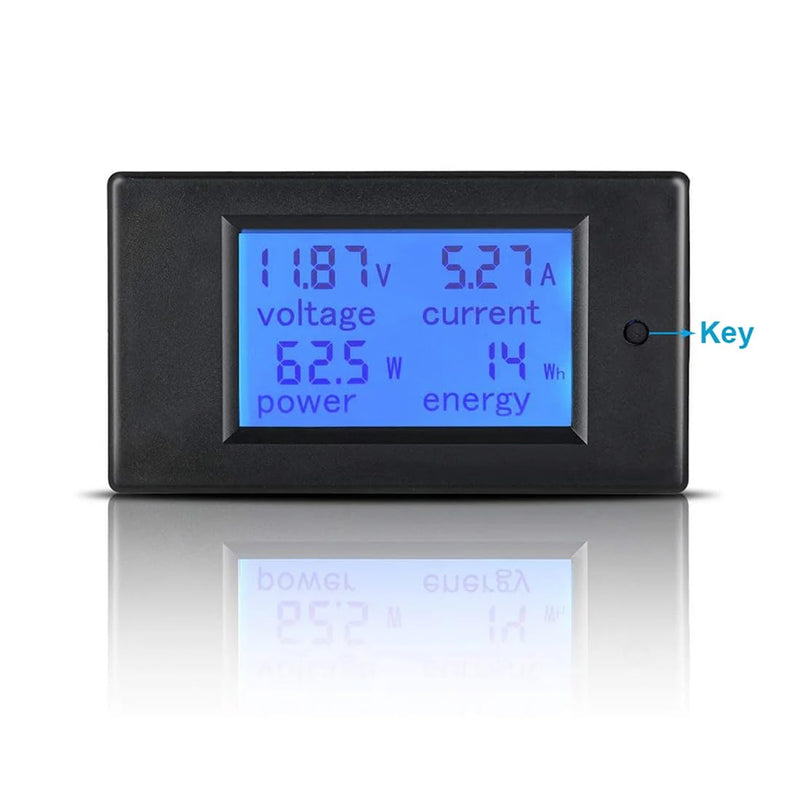 [Australia - AusPower] - HiLetgo PZEM-051 DC Digital Ammeter Voltmeter DC6.5-100V 0-100A Multi-Functional Voltage Current Power Energy LCD Display Meter with 100A Shunt Dual USB Cable 