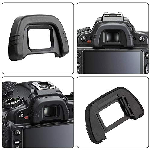 D90 D7000 Viewfinder Eyepiece Eyecup Eye Cup for Nikon D7000 D90 D40 D50 D70/D70S D80 D200 D300 D600 D610 D750[2 Packs], Replace eyepiece DK-21, Fire Rock Camera Eyecup Accessories DK21