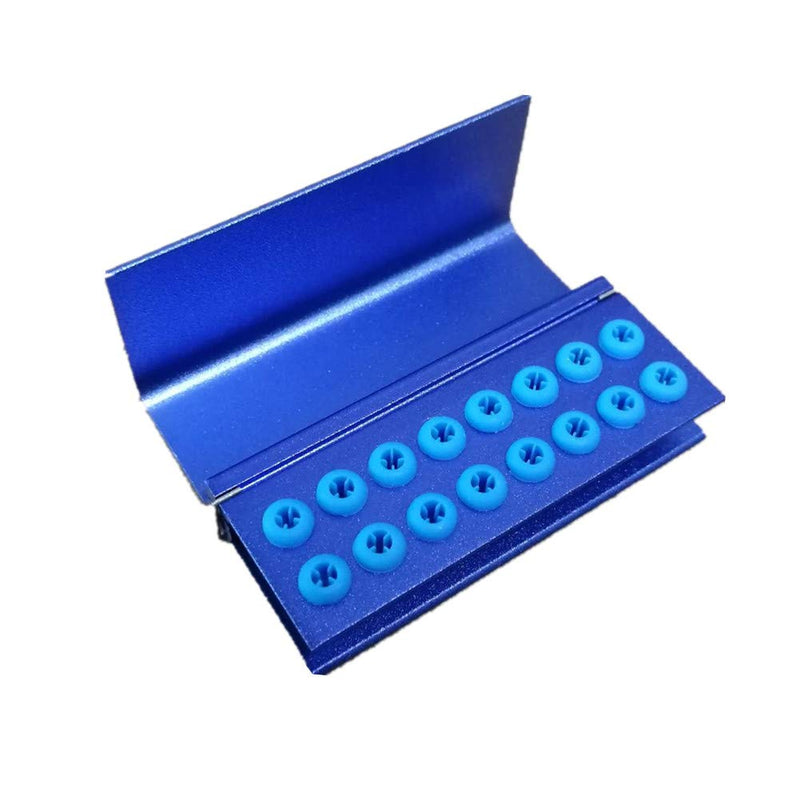 [Australia - AusPower] - 16 Holes Dental FG RA/CA Burs Block Case Stand Holder 1.6mm&2.35mm Shank with Sillicone Autoclavable 