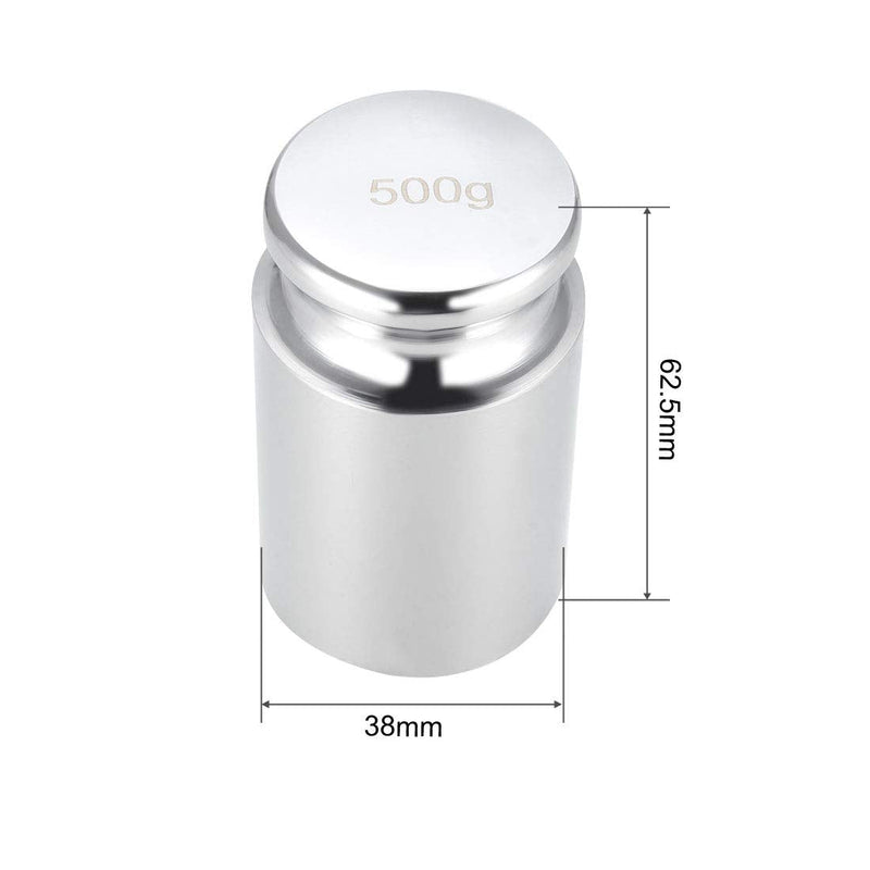 [Australia - AusPower] - sourcing map Gram Calibration Weight 500g M1 Precision Chrome Steel for Digital Scales 