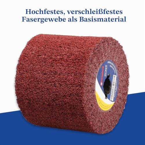 Sanding Roller Brush, Efficient Sanding Roll Brush Made of Brown Corundum and Synthetic Fiber, Sanding Sleeves for Sanding Roller, Sanding Machine for Sanding, Matting, Satining, 60 Grit 60 grit