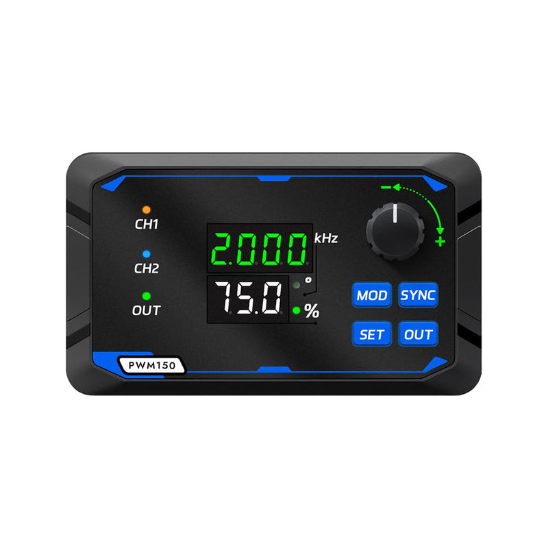 [Australia - AusPower] - Dual-Channel Signal Generator, DC 5-24V 4-20ma Frequency Function Generator 1HZ~100KHZ PWM Pulse Frequency Duty Cycle phasing Motor Driver Speed Controller Adjustable 