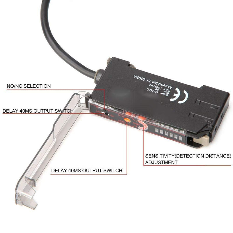 [Australia - AusPower] - E3X-NA11 Optical Fiber Amplifier, Optical Fiber Amplifier Photoelectric Sensor Fiber Optic Sensor, for Relay Amplification, Long-distance Optical Communications 