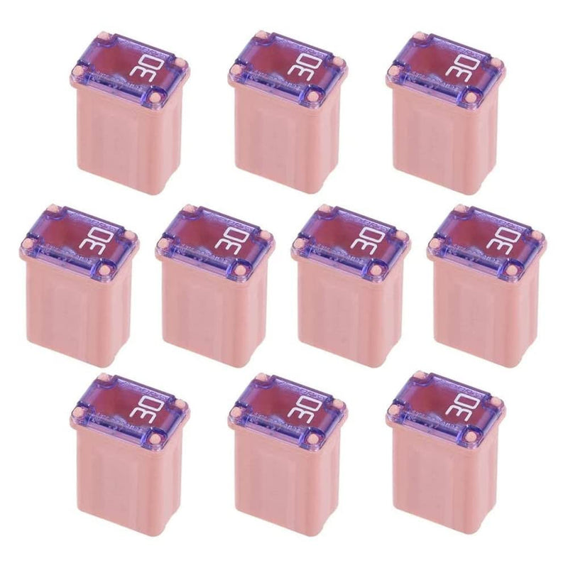 [Australia - AusPower] - 50 Pack Automotive MCASE Mini Box Shaped Cartridge Fuse Kit for Cars, Trucks, and SUVs(15a 20a 25a 30a 40a Each 10 Pcs) 