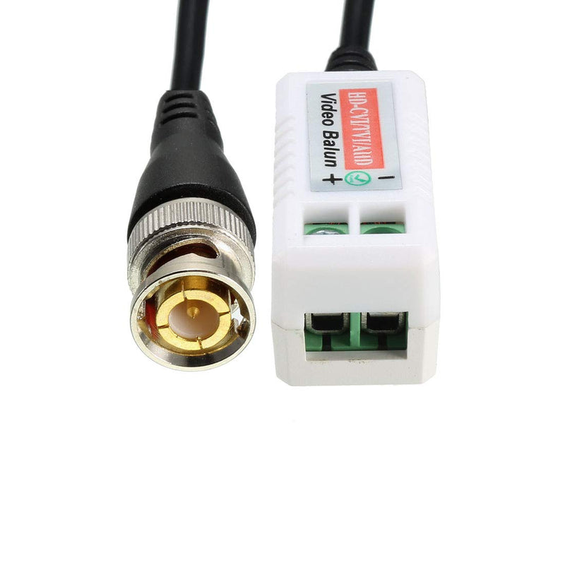 [Australia - AusPower] - uxcell Video Balun Transceiver CCTV Camera Passive BNC Connector CAT5 UTP 1 Channel Passive 1 Pair 