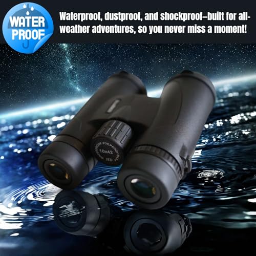 10x42 Binoculars for Adults, Waterproof, HD High-Powered