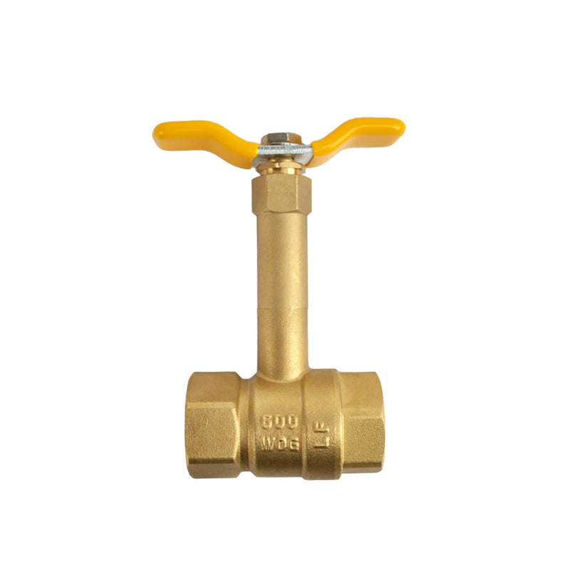 Brass Long Bonnet Ball Valve, Lead-Free, NPT Thread Connection (3/4-Inch) 0.75 Inch
