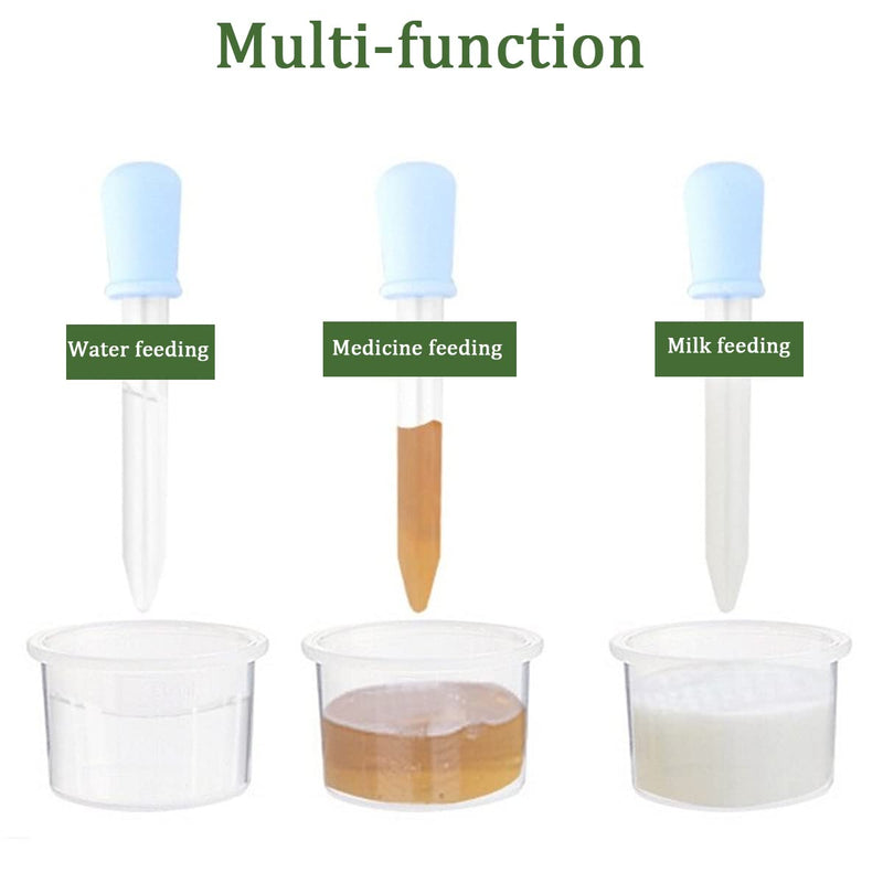[Australia - AusPower] - TIHOOD 20PCS Liquid Droppers with a Clean Brush, Silicone and Plastic Pipettes Transfer Eyedropper with Bulb Tip for Candy Oil Kitchen Gummy Bear Making 