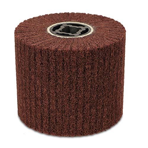 [Australia - AusPower] - BHA Surface Conditioning Finishing Drum, 4.5" x 4" with 3/4" Quad Keyway (240 Grit) 240 Grit 