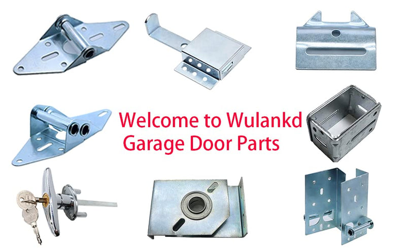 [Australia - AusPower] - 2 Packs Garage Door Hinges #3 with Galvanized Finish - Heavy Duty 14 Gauge Steel, Suitable for Residential/Light Commercial Garage Door Replacement 