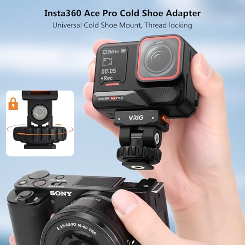 VRIG AC-44 Magnetic Quick-Release Cold Shoe Mount for Insta360 Ace Pro 2