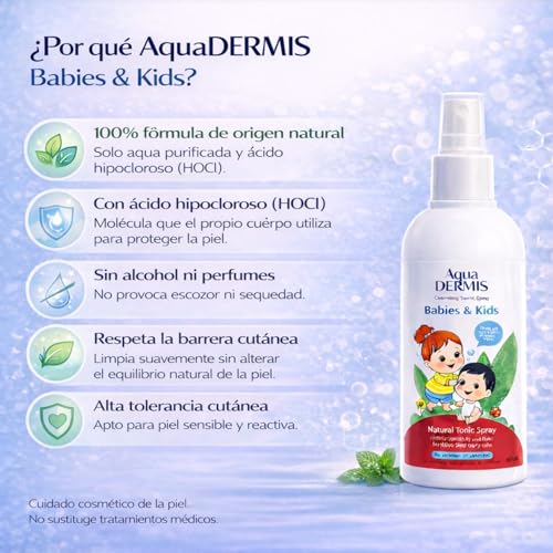 HOCl Family Pack for Sensitive Skin 2 x 250ml | Babies & Kids + Skin Help, electroactivated, alcohol-free, fragrance-free, for everyday use of the whole family
