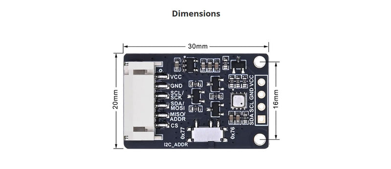 [Australia - AusPower] - BME680 Environmental Sensor - Temperature Humidity Pressure Gas Sensor with SPI/I2C, High-Precision Air Quality Monitor for Arduino & Raspberry Pi 