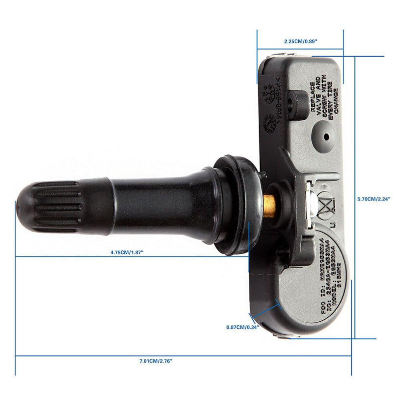 cciyu Fits for 2007-2014 for Buick 2006-2014 for Cadillac 2007-2015 for GMC 2008-2010 for Pontiac Original Equipment Programmed Tire Pressure Monitoring System Sensor 315 MHz