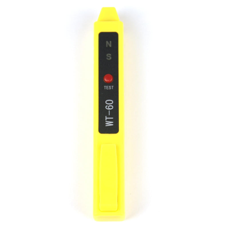 [Australia - AusPower] - Magnetic Polarity Tester Meter Gauge Detection Pen Magnet North and South Pole Detector Identifier Magnets Gauss Test ±5mT Sensitivity Sensing Area 9x9mm (1.5V Batt Not Included) 