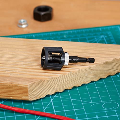 wolfcraft 4390000 countersink drill bit for creating clean recessed holes in wood and other materials