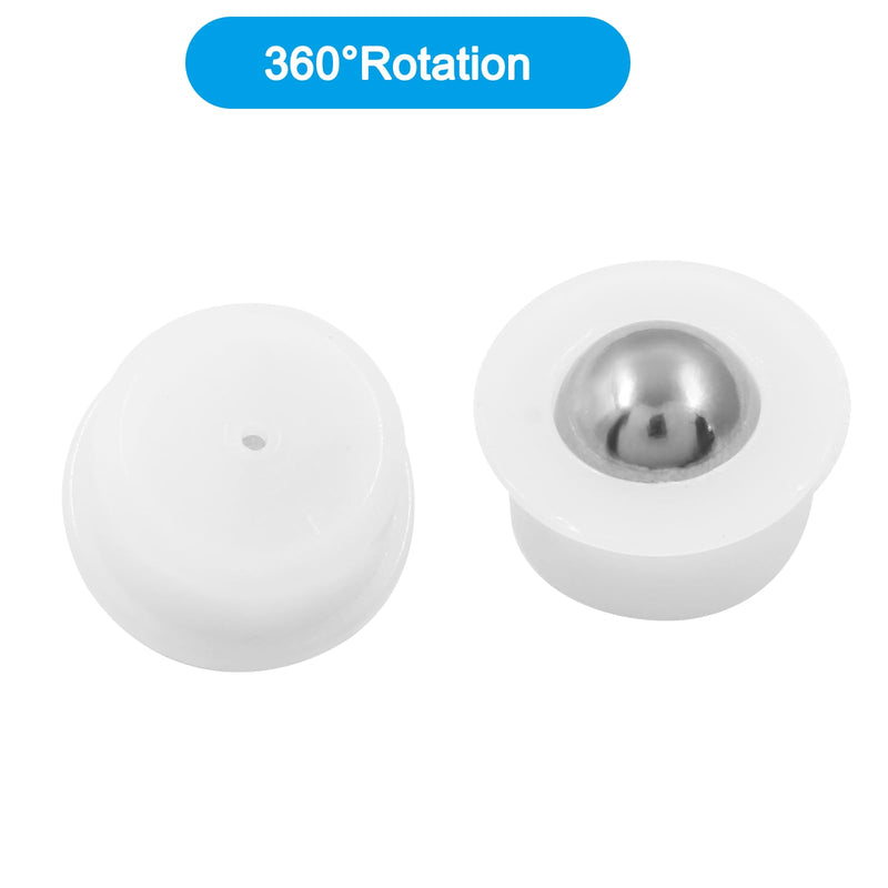 [Australia - AusPower] - 12pcs Mini Ball Transfer Bearing Unit, Table Conveyor Ball Caster Wheels, 1/3" Ball Roller Wheels for Transmission, Furniture, Wheelchair (Nylon and Stainless Steel) 12pcs Stainless Steel Ball 