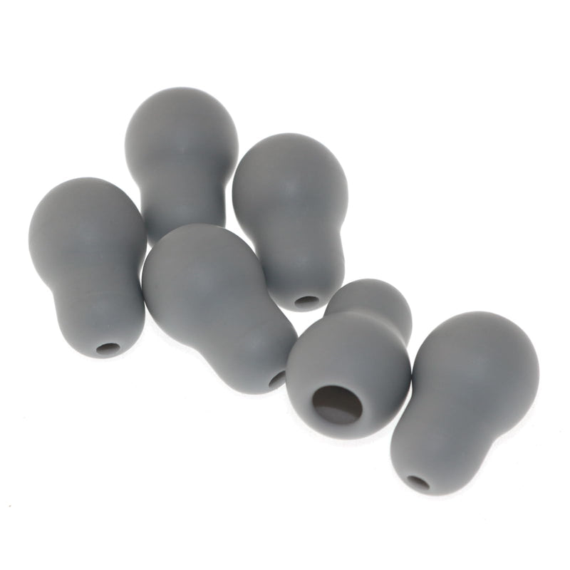 [Australia - AusPower] - Ultra Soft Silicone Stethoscope Replacement Ear Plugs Gray Non-Stick Gray Stethoscope Accessories Sealed Rubber Plugs 